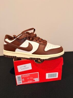 Nike Dunk Low in Brown and White